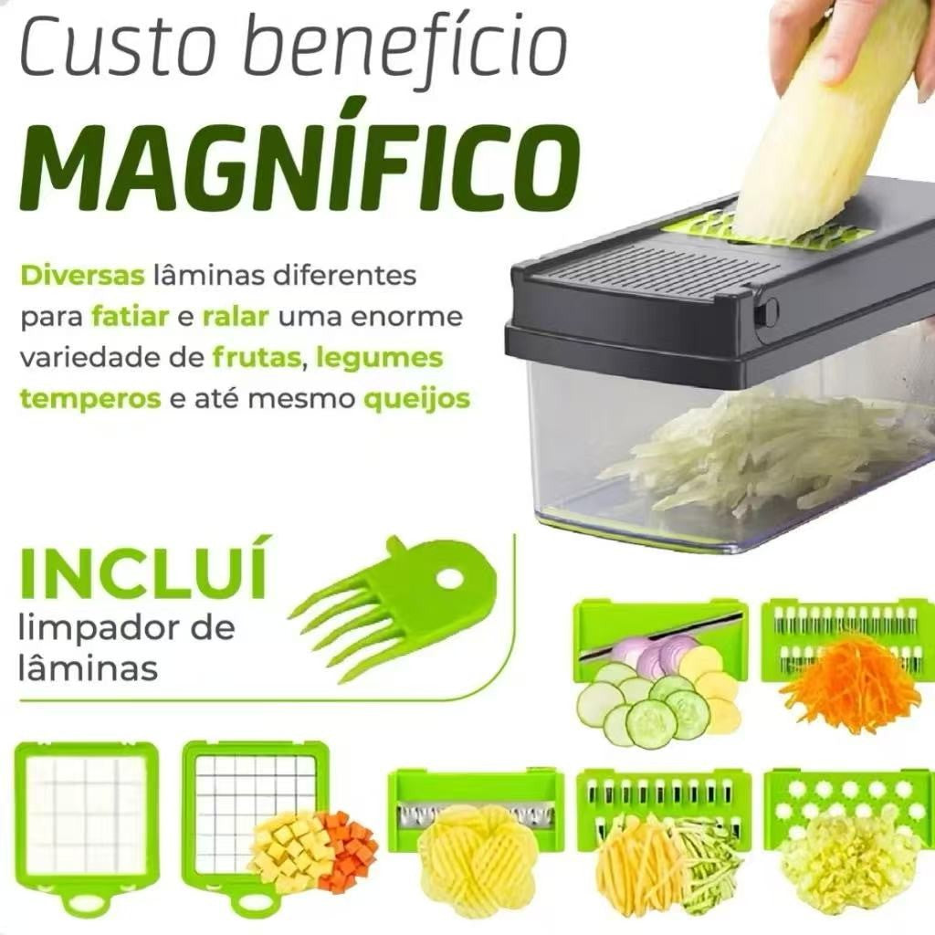 Cortador de vegetais com lâmina de aço