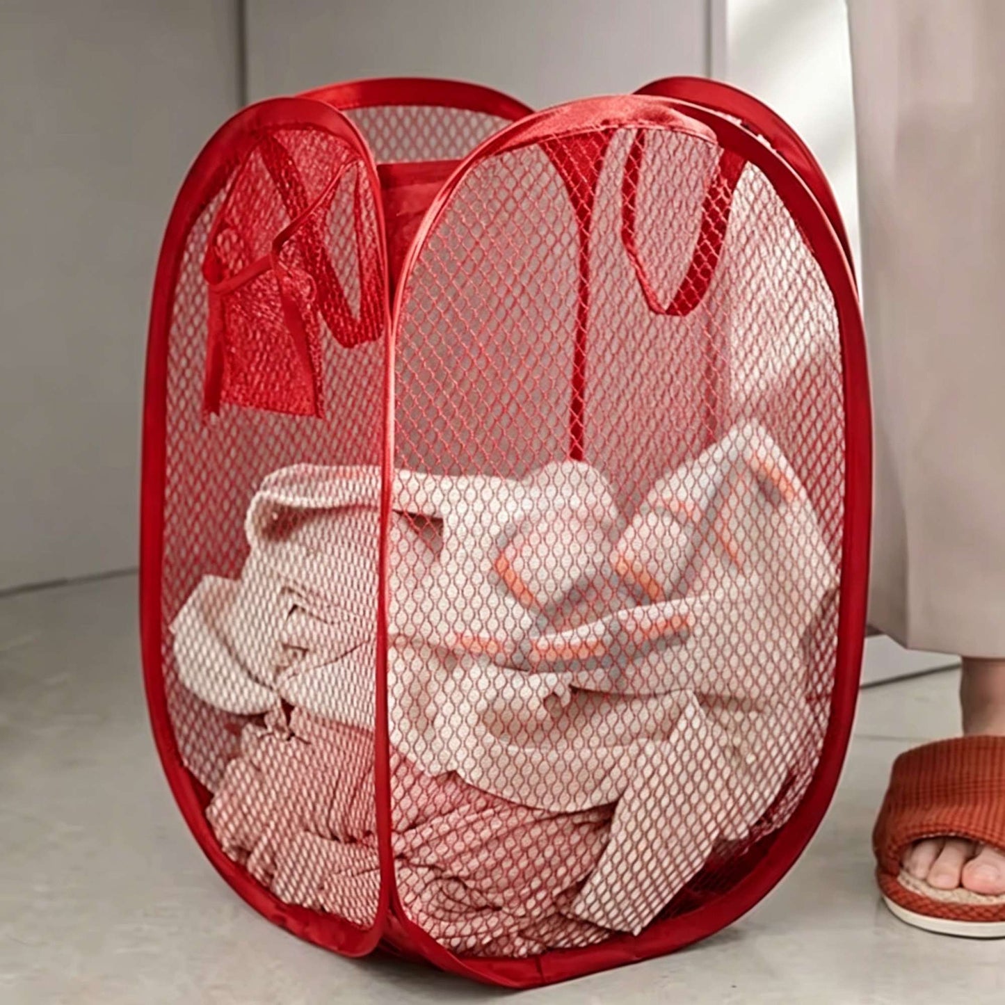 Cesto Dobrável para Separação de Roupa Suja