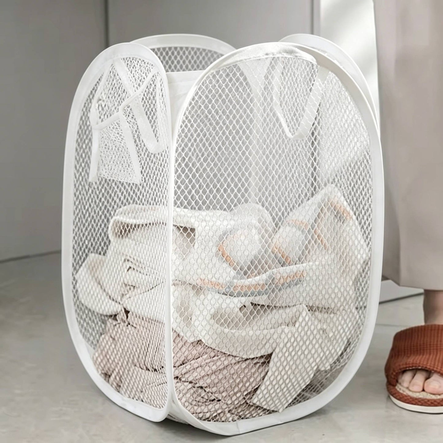 Cesto Dobrável para Separação de Roupa Suja