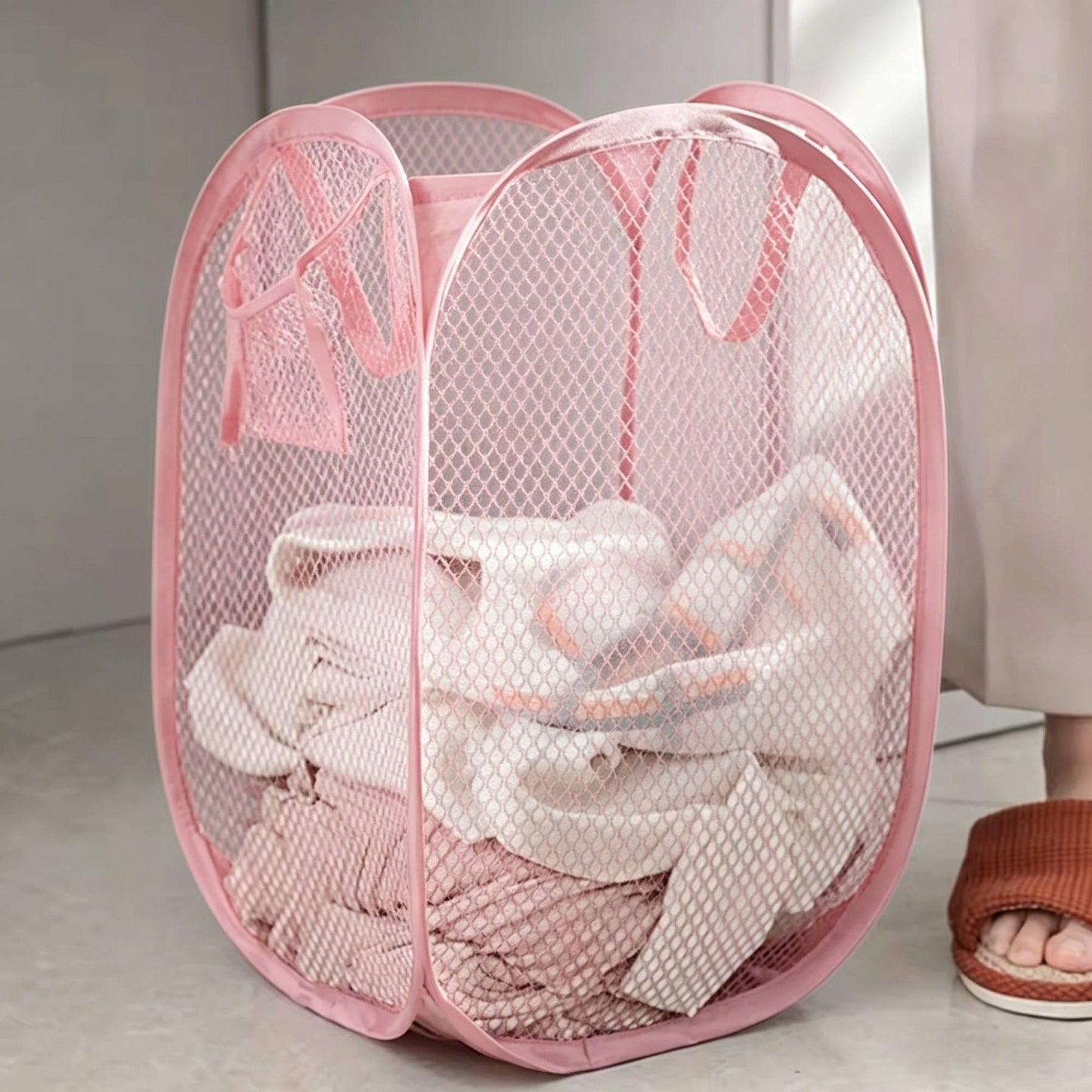 Cesto Dobrável para Separação de Roupa Suja
