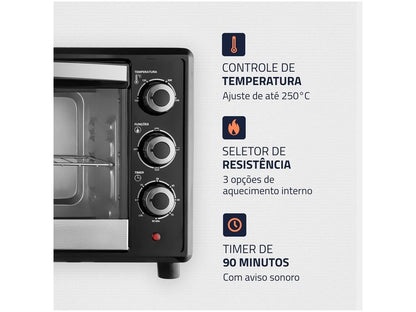 Forno Elétrico de Bancada Mondial Multifuncional 42L