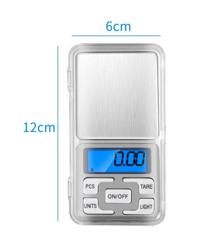 Mini Balança Alta Precisão Portátil 0,1g A 500g Digital