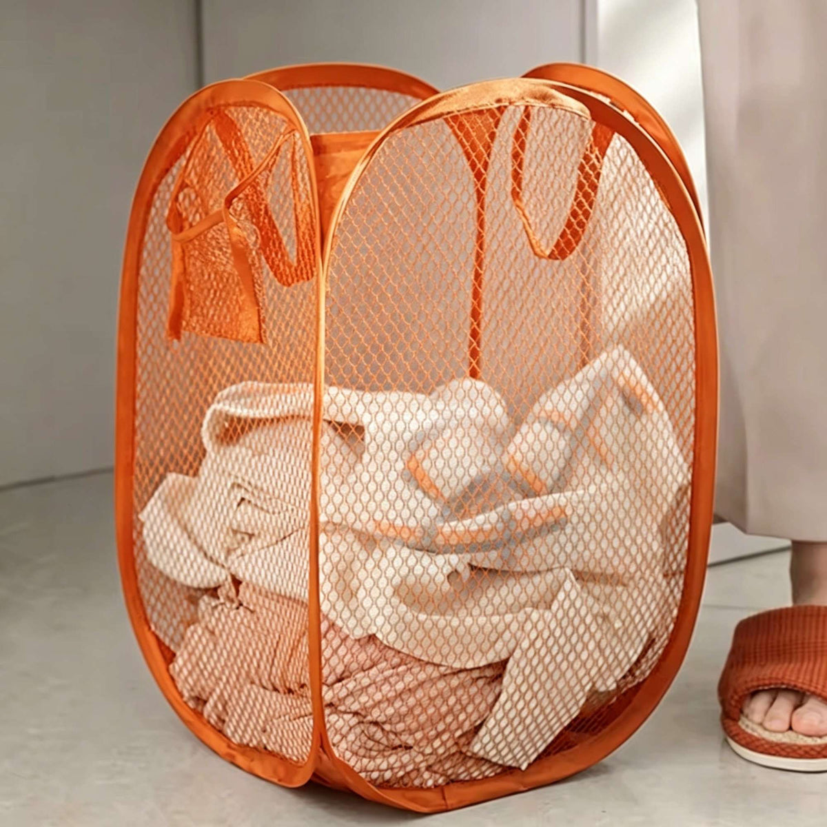 Cesto Dobrável para Separação de Roupa Suja