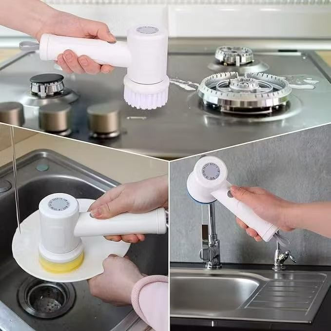 Cozinha Escova De Limpeza Elétrica Recarregável Doméstica