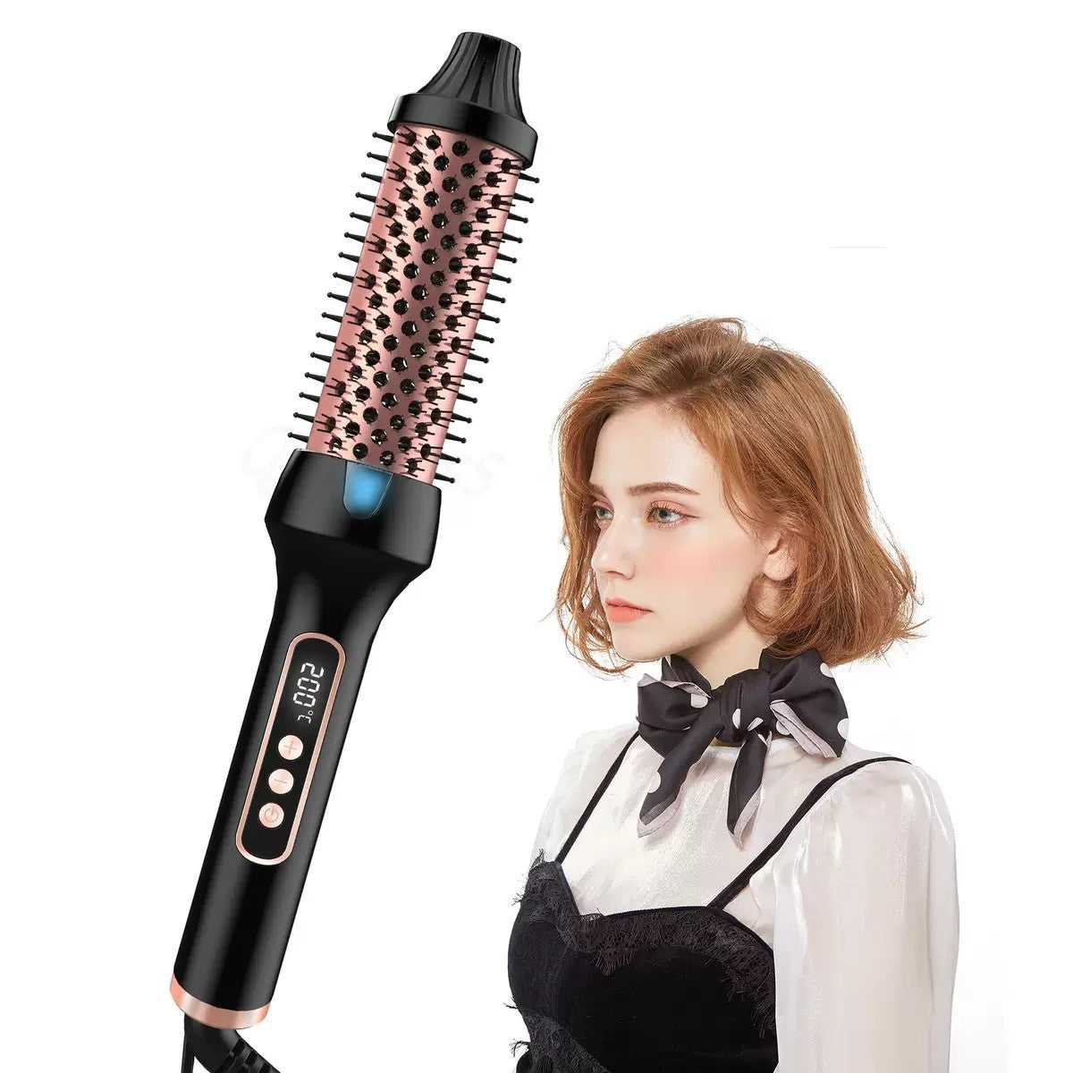 3 em 1 escova térmica iônica aquecida redonda escova iônica modelador de cabelo/