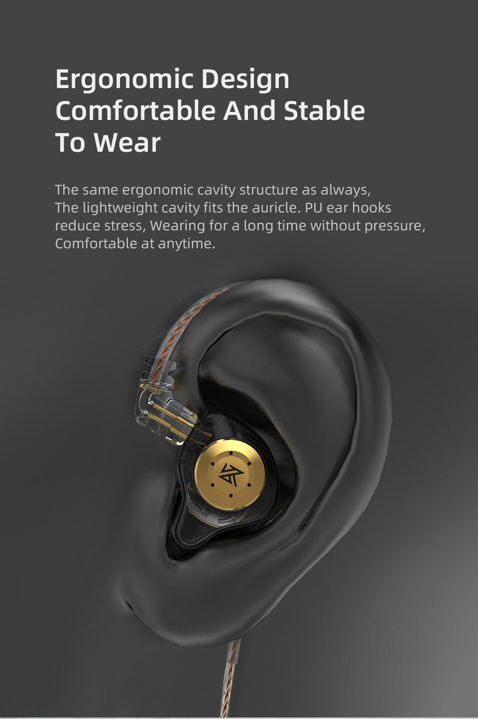 Kz edx pro fones de ouvido