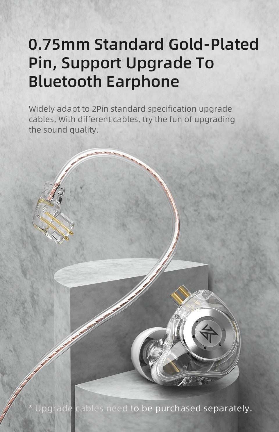 Kz edx pro fones de ouvido